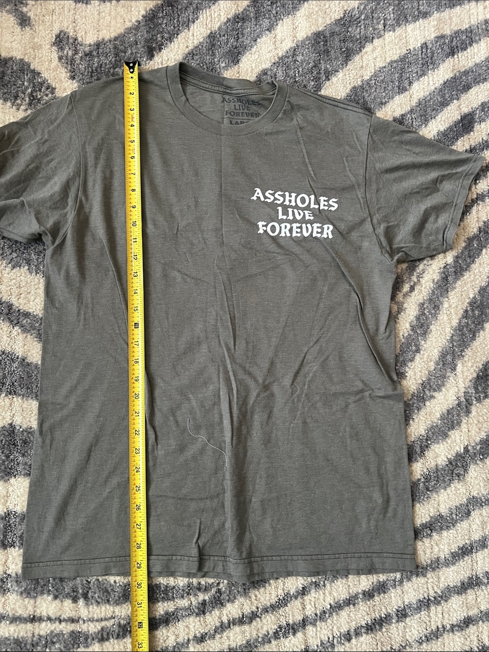 Assholes Live Forever Gray Graphic Tee